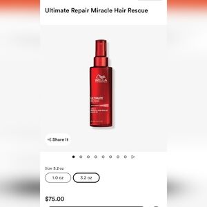 Wella Ultimate Repair 3.2 oz NEW